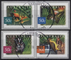 Australien 2003 Fauna Und Flora Des Austral. Regenwaldes 2241/44 BC Gestempelt - Usados