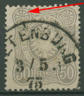 Deutsches Reich 1875 PFENNIGE Mit Plattenfehler 36 A PF ? Gestempelt - Gebruikt