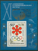 Sowjetunion 1972 Olympia Sapporo Block 75 Postfrisch (C94773) - Blocchi & Fogli