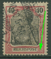 Deutsches Reich 1900 Germania REICHSPOST M. Plattenfehler 60 PF ? Gestempelt - Gebruikt