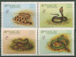 Macau 1989 Tiere Schlangen 620/23 Postfrisch - Unused Stamps