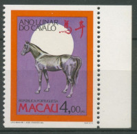 Macau 1990 Chinesisches Neujahr Jahr Des Pferdes 639 C Postfrisch - Neufs