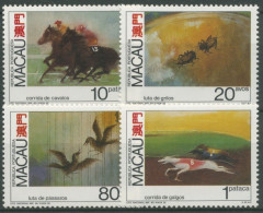 Macau 1990 Tierwettkämpfe Pferderennen Hunde Vögel 663/66 Postfrisch - Unused Stamps