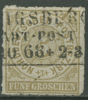 Norddeutscher Postbezirk NDP 1868 5 Groschen 6 Gestempelt, Kl. Fehler - Oblitérés