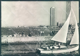 Forlì Cesenatico Spiaggia Barca A Vela Foto FG Cartolina JK3340 - Forlì