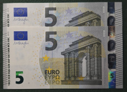 5 EURO SPAIN 2013 DRAGHI V012A1 VB CORRELATIVE COUPLE FIRST POSITION SC FDS UNCIRCULATED  PERFECT - 5 Euro