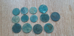 Lot De 13 Monnaies De Napoléon III : 7 De 10 Centimes, 6 De 5 Centimes, à Nettoyer - Autres & Non Classés