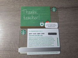 USA Starbucks Gift Card 2012 Teacher - Gift Cards