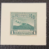 O)  1935 EL SALVADOR,  DIE PROOFS,  COLUMBIAN BANK NOTE, VOLCANO OF IZALCO, SCT 559 1 Centavo, XF - El Salvador