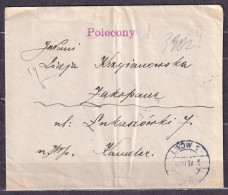 POLAND. 1927/Lwow, Registered Letter/envelope, Multi Franking. - Cartas & Documentos