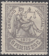 DER-236 PUERTO RICO REVENUE 1879 6,25pta MLH DERECHO JUDICIAL.  - Puerto Rico