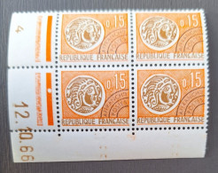 France 1964/69 N°124 En Bloc De 4 12/10/66 **TB - 1960-1969