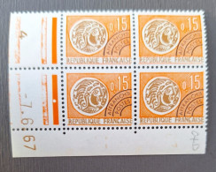 France 1964/69 N°124 En Bloc De 4 7/6/67 **TB - 1960-1969