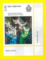 SAN MARINO 2024 40° Anniversario Delle Relazioni Ufficiali San Marino - Brasile - Neufs