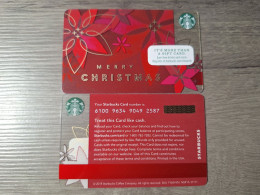 USA Starbucks Gift Card 2014 Merry Christmas - Gift Cards