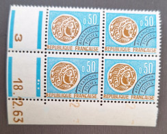 France 1964/69 N°128 En Bloc De 4 18/12/63 **TB Cote 5€ - 1960-1969