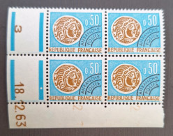 France 1964/69 N°128 En Bloc De 4 18/12/63 **TB Cote 5€ - 1960-1969