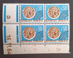 France 1964/69 N°128 En Bloc De 4 16/11/64 **TB Cote 5€ - 1960-1969