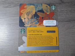 USA Starbucks Gift Card 2015 Fall Leaves - Gift Cards