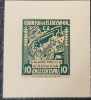 O) 1935 EL SALVADOR,  COLUMBIAN BANK NOTE,  DIE PROOF,  SUGAR MILL, SCT  584 10c,  XF - El Salvador