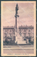 Vercelli Città Monumento Vittorio Emanuele II Cartolina JK3915 - Vercelli