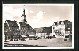 AK Pulsnitz I. Sa., Hotel Grauer Wolf Am Hauptmarkt  - Pulsnitz