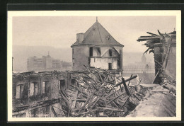 AK Stuttgart, Brand Des Alten Schlosses 1931, Innansicht Gegen Den Südturm  - Catastrophes