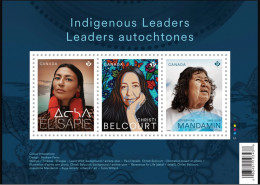 2023 Canada Indigenous Leaders People Photography Elisapie, Josephine Mandamin, Christi Belcourt Mini Sheet MNH - Unused Stamps
