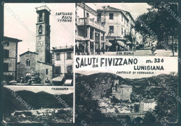 Massa Carrara Fivizzano Santuario Saluti Da Foto FG Cartolina JK4566 - Massa