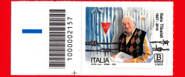 Nuovo - MNH - ITALIA - 2021 - Italo Tibaldi (1927-2010) – Nazismo – Filo Spinato – Ritratto - B Zona 1 - Barre 2157 - Barcodes