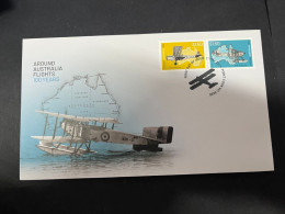 25-6-2024 (102) Australia  FDC - 2024  - Around Australia Flights Centenary (if No Sale This FDC Will Not Be Re-listed) - Cocos (Keeling) Islands