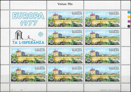 Europa CEPT 1977 Malte - Malta Y&T N°F549 à F550 - Michel N°KB554 à KB555 *** - 1977