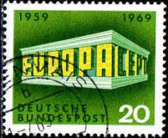 RFA Poste Obl Yv: 446/447 Europa Cept Temple (TB Cachet Rond) (Thème) - 1969