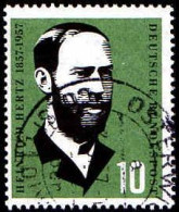 RFA Poste Obl Yv: 131 Mi:252 Heinrich Hertz Physicien (Beau Cachet Rond) (Thème) - Fisica