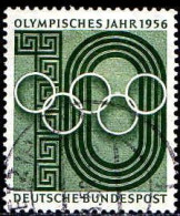 RFA Poste Obl Yv: 107 Mi:231 Olympisches Jahr (Beau Cachet Rond) (Thème) - Sommer 1956: Melbourne