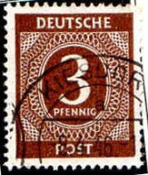 Allemagne Interzone Poste Obl Yv: 3 Mi:913 Chiffre (TB Cachet Rond) - Gebraucht