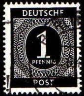 Allemagne Interzone Poste Obl Yv: 1 Mi:911 Chiffre (TB Cachet Rond) - Gebraucht