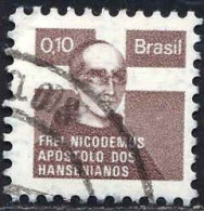 Brésil Poste Obl Yv:1172 Mi:19Zx Frei Nicodemus Apostolo Dos Hansenianos (TB Cachet Rond) - Usados