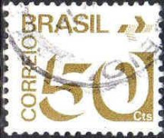Brésil Poste Obl Yv:1089 Mi:1419 Embleme Des Postes Brésiliennes (Beau Cachet Rond) - Usados