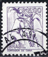 Brésil Poste Obl Yv:1249 Mi:1600x Cortador De Cana (TB Cachet Rond) - Usados