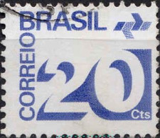 Brésil Poste Obl Yv:1028 Mi:1343 Embleme Des Postes Brésiliennes (cachet Rond) - Usados