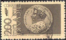 Brésil Poste Obl Yv:1010 Mi:1339 Efigie De Pedro I-Medalha Zefirino Ferrez (Beau Cachet Rond) - Usados