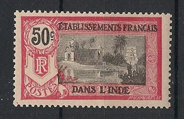 INDE - 1914 - N°YT. 38 - Pondichery 50c - Neuf Luxe ** / MNH / Postfrisch - Nuevos