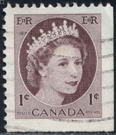 Canada Poste Obl Yv: 267 Mi:290Ax Elisabeth II (Lign.Ondulées) - Oblitérés