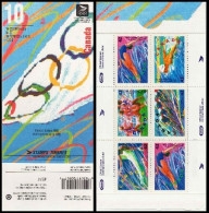 Canada Carnet N** Yv:C1244 10 Canada #374 Jeux Olympiques De 1992 - Cuadernillos Completos