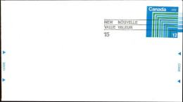 Canada Entier-P N** (105) Enveloppe Pt Format Graphisme 12 Nouvelle Valeur 15 - 1953-.... Regno Di Elizabeth II
