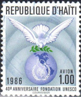 Haiti Avion Obl Yv:656 Mi:1510 Fondation Unesco (Obl.mécanique) - Haiti