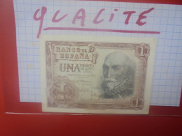 ESPAGNE 1 PESETA 1953 Peu Circuler Belle Qualité (B.34) - 1-2 Pesetas