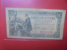 ESPAGNE 5 PESETAS 1945 Circuler (B.34) - 5 Pesetas