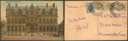 Carte Postale - Mouscron : Hotel De Ville (Edit. Henri Allard, Colorisée) - Mouscron - Moeskroen
